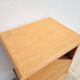 Vintage bedside table circa 1960 in raw wood