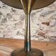 Lampe de table industrielle française des années 1930 – Champignon en fer et bakélite avec douille à baïonnette – 32 cm de diamètre
