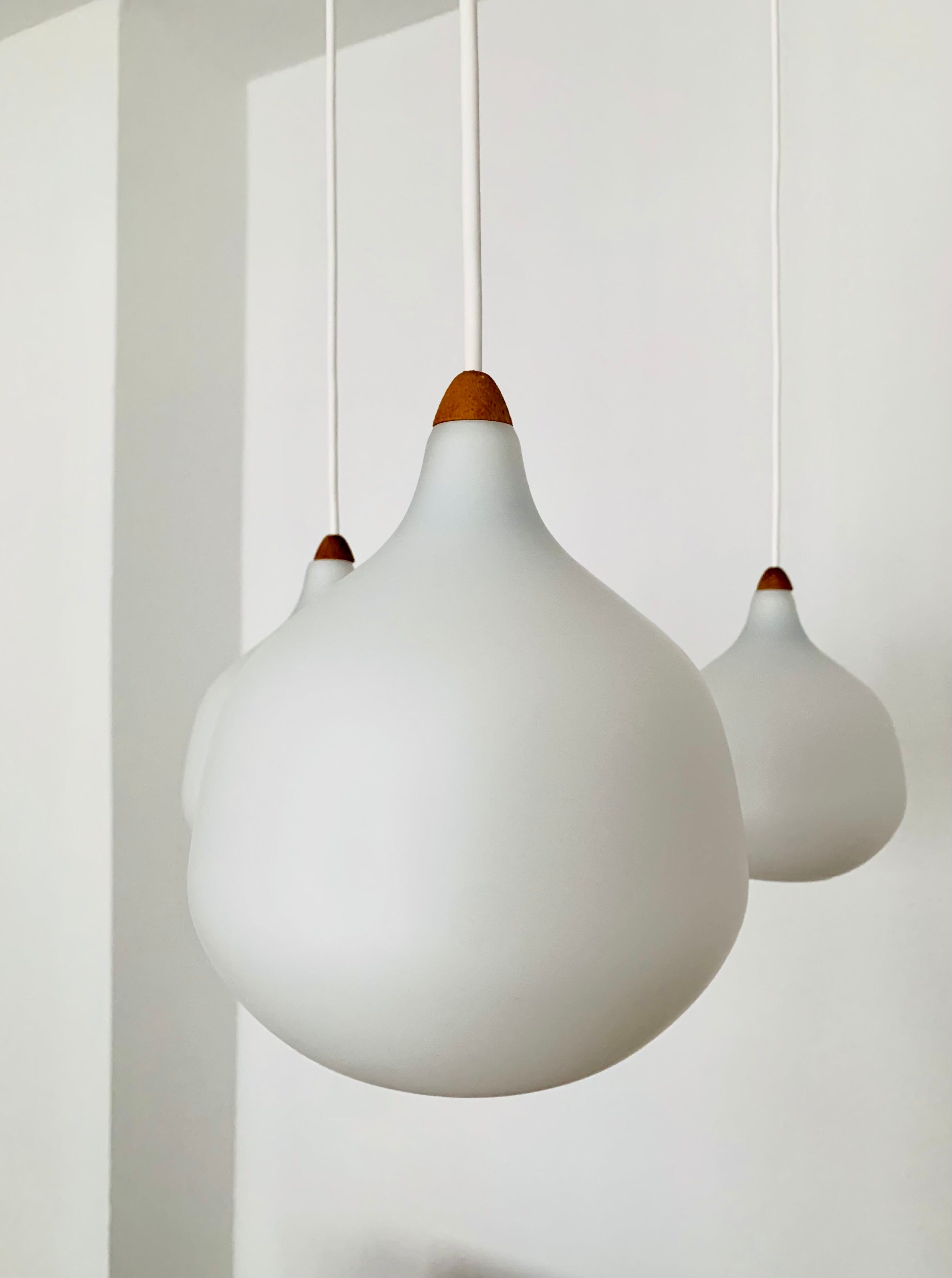 Opaline Cascading Lamp by Uno and Östen Kristiansson for Luxus