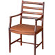 Pair of danish rosewood and leather armchairs