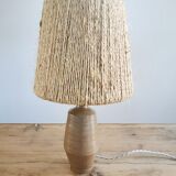 Sandstone lamp and rope