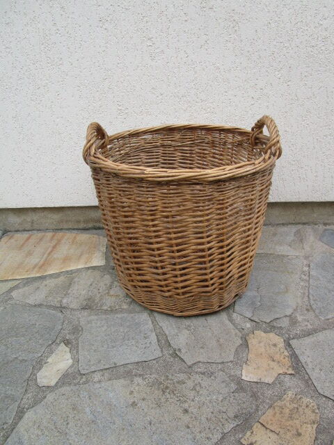Basket in old wicker