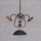 Antique english swan neck mercury glass pendant light/chandelier