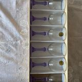 Vintage Lilac crystal cups
