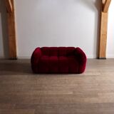 Cini Boeri for Arflex Strips sofa in velvet, Italy 1968