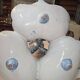 Large centrepiece in earthenware, hand-painted.