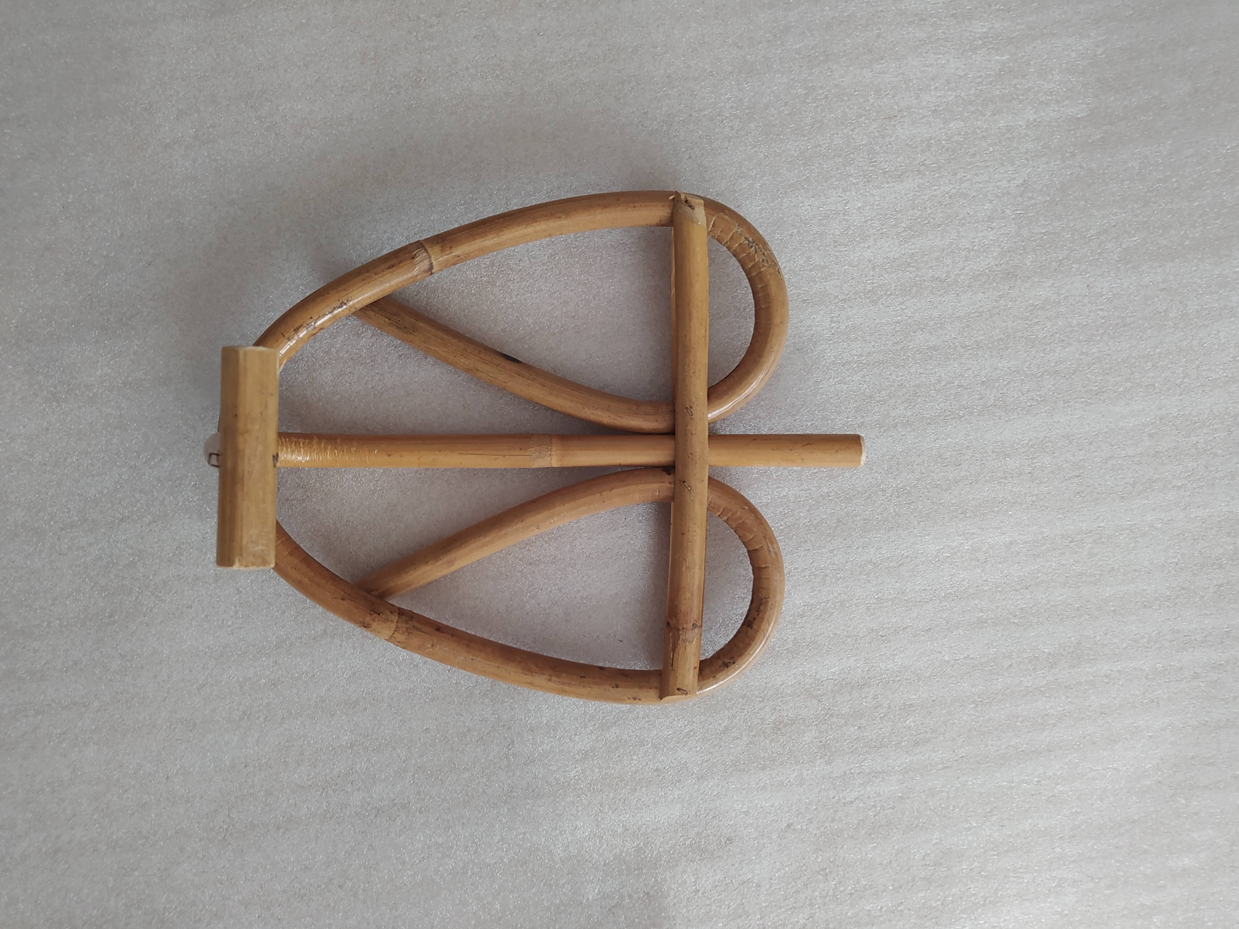 Pair of bamboo patère