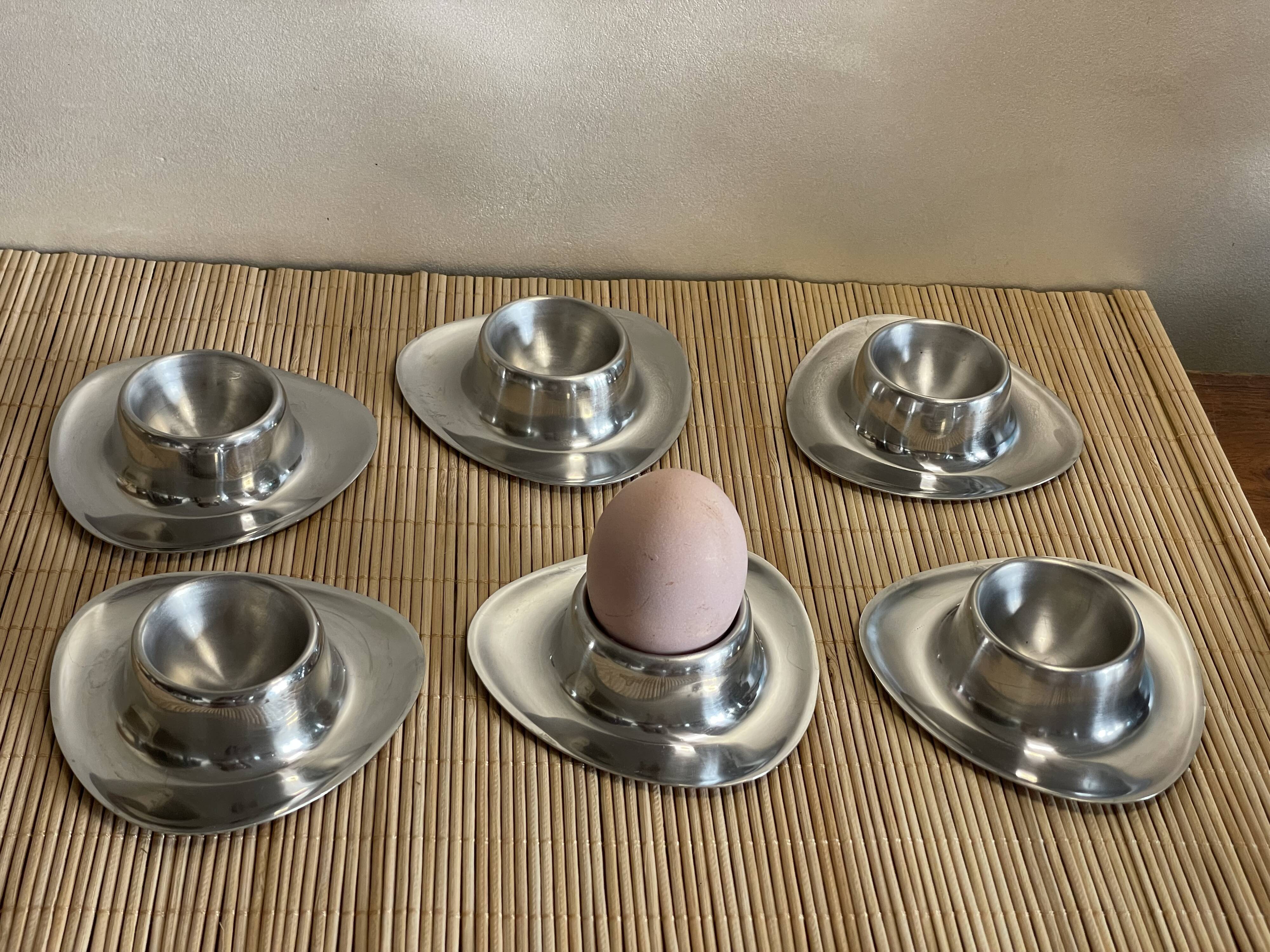 6 stainless steel shells