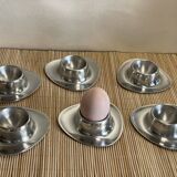 6 coquetiers en inox