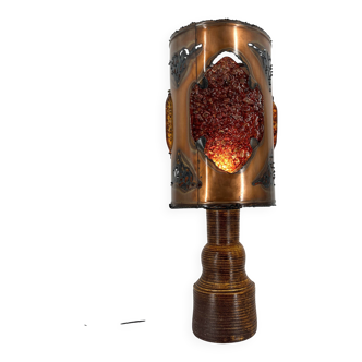 XL table lamp by Potterie D'Accolay, 1970s