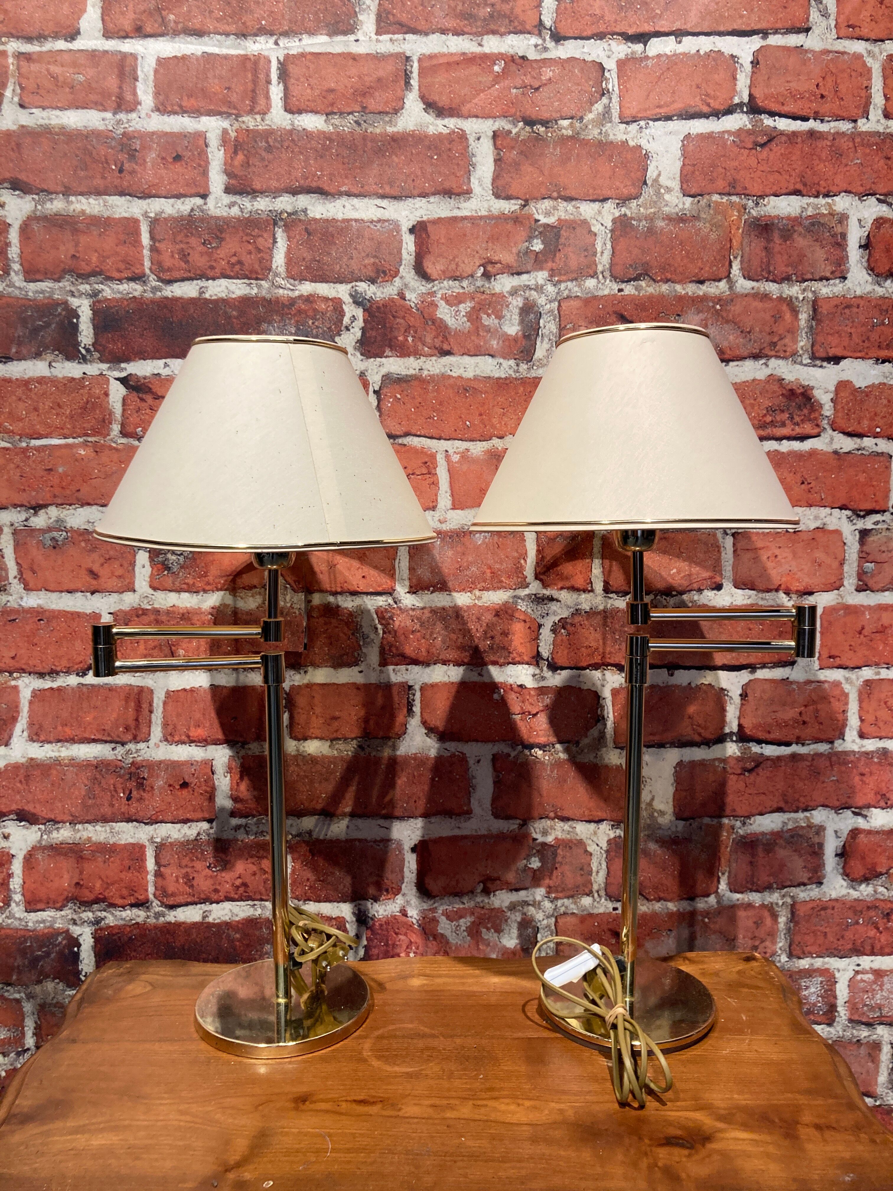 Set of two bedside lamps