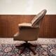 Classic English Chesterfield Director Chair Brown