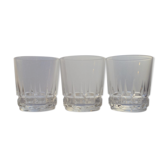 Lot de 3 verres à whisky