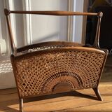 Canework magazine holder