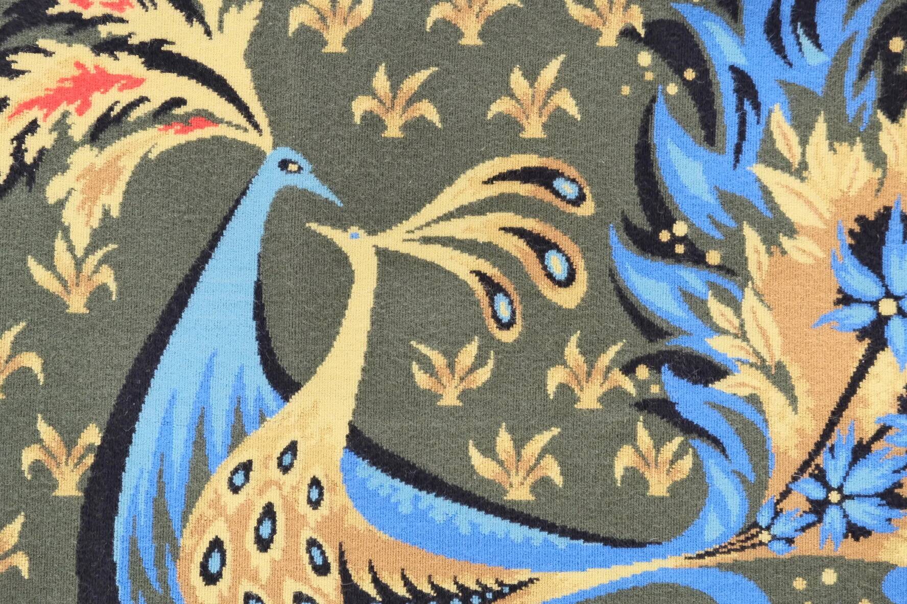 Tapisserie Murale Vintage Encadrée – Motif Oiseaux, Style Rétro Kitsch