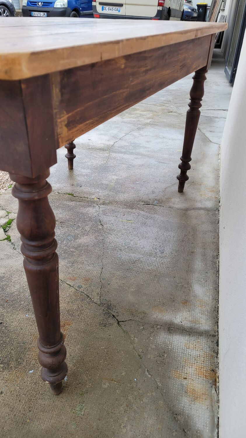 Antique Louis Philippe style farmhouse bistro table