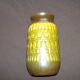 Green vase with geometric decoration jasba w.germany