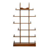 Brutalist Oak Asymmetrical Shelving Unit or Bookcase, 1970s