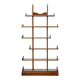 Brutalist Oak Asymmetrical Shelving Unit or Bookcase, 1970s