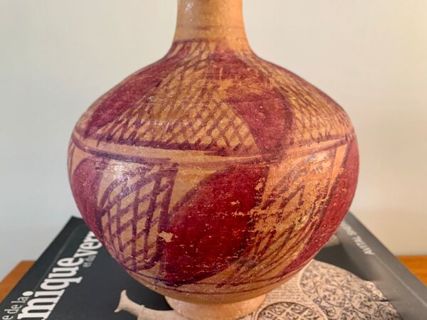 Vases berbère en terre cuite peinte à la main époque vers 1920 / orientaliste / céramique