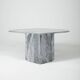 Table basse en marbre gris, 1970s