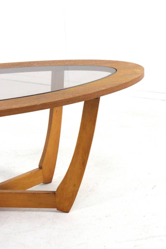 Oval coffee table 'Salford' mid century modern
