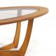 Oval coffee table 'Salford' mid century modern