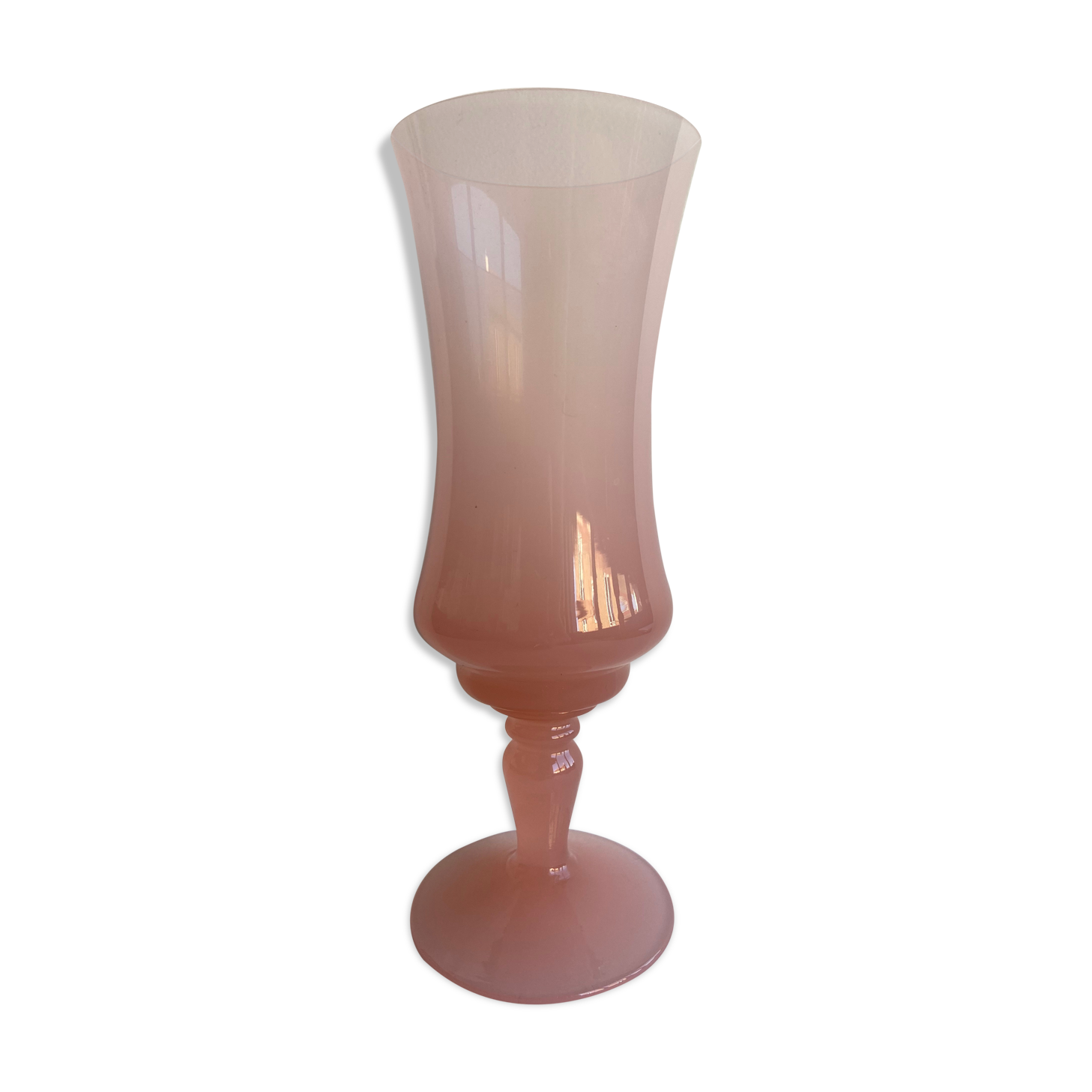 Pink opaline vase