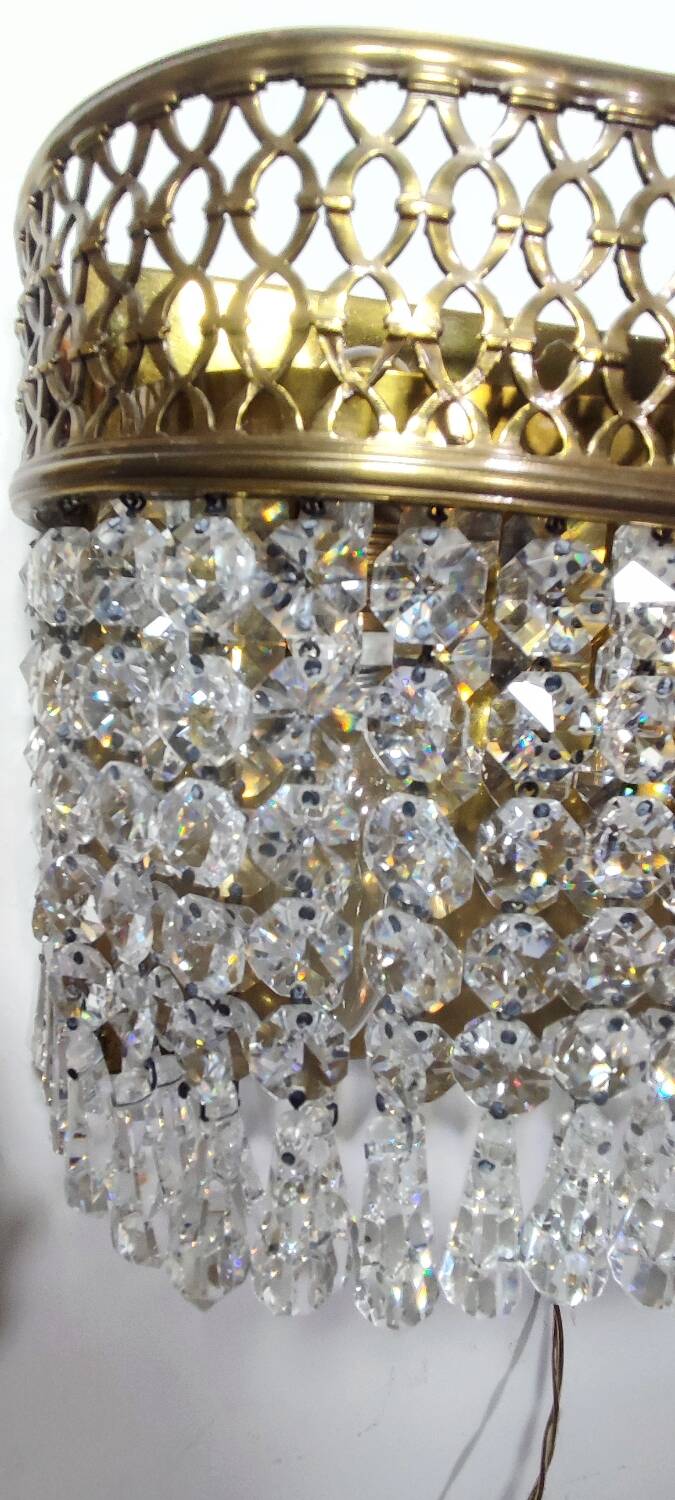 Par de lámparas de pared. España, 1960s.