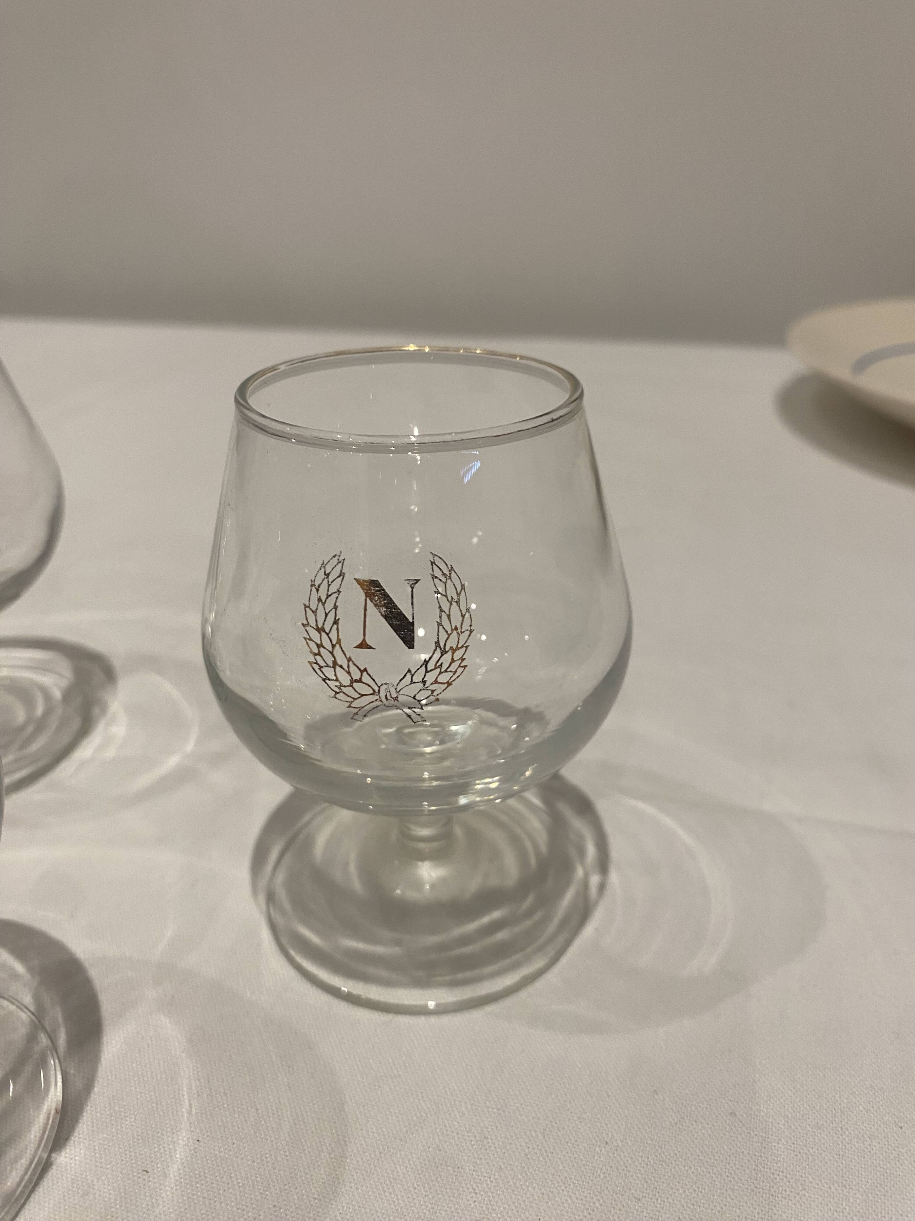 6 Napoleon brandy glasses