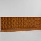 Midcentury Brutalist Oak Sideboard, Belgium