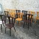 Lot de 12 chaises de bistrot