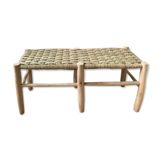 Moroccan braided bench