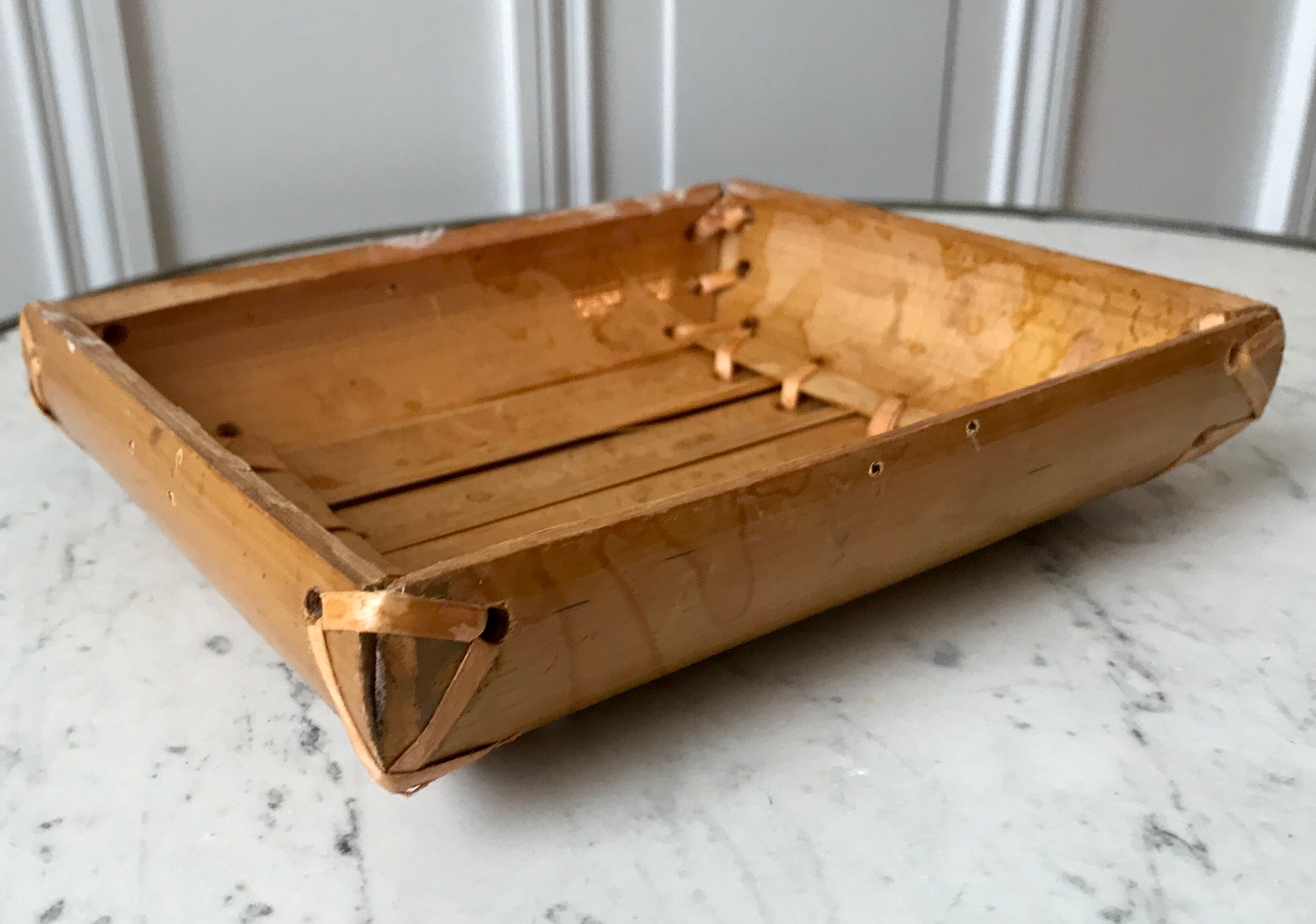 Vintage bamboo basket