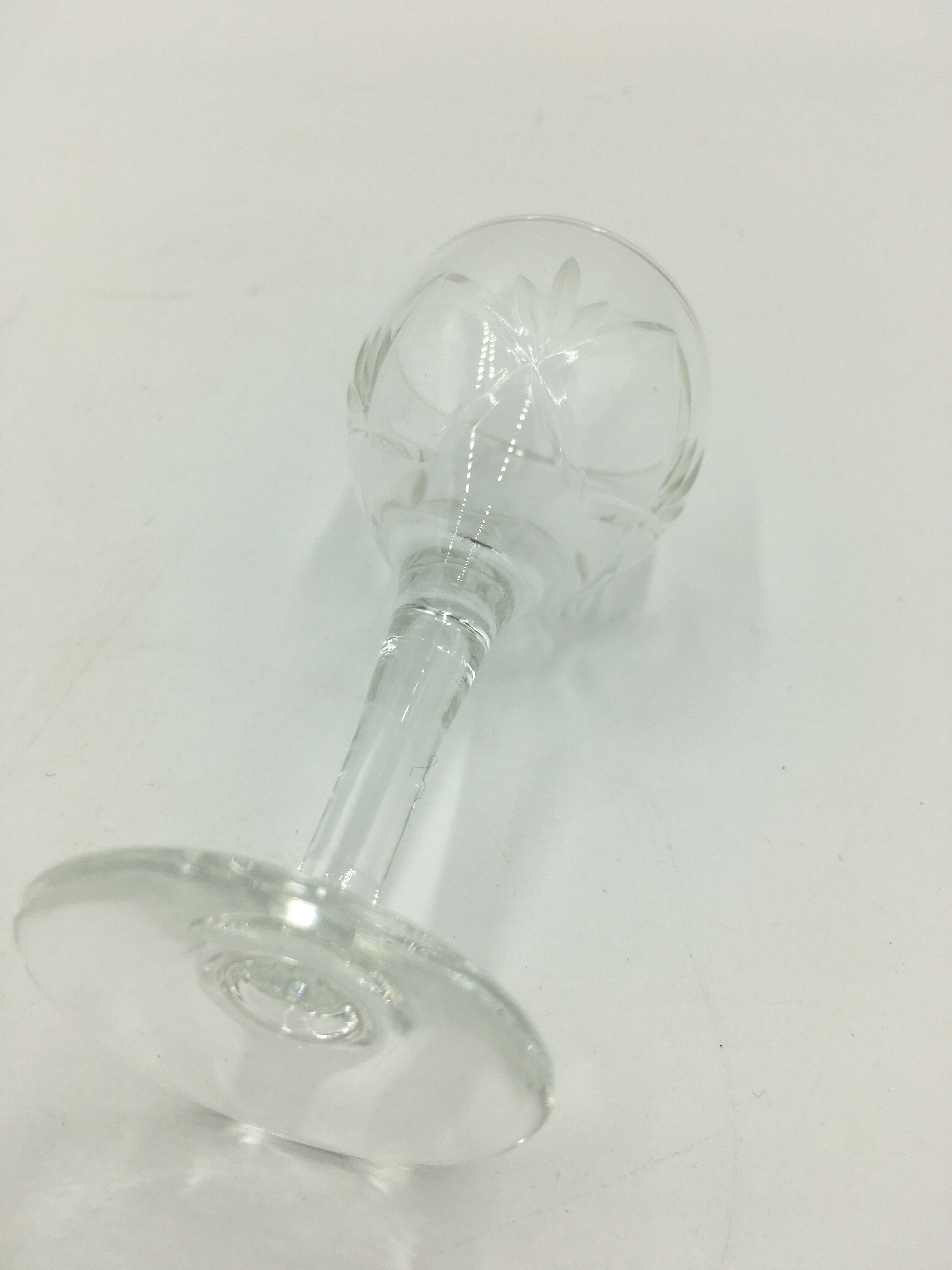 Lot of crystal liquor glasses