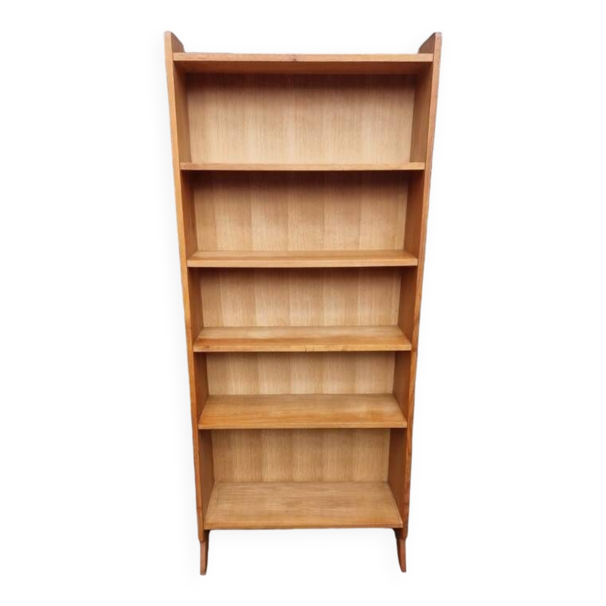 Vintage library shelf with compass base