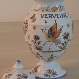 Apothecary pot "vervain" in faience of moustiers