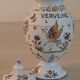 Apothecary pot "vervain" in faience of moustiers