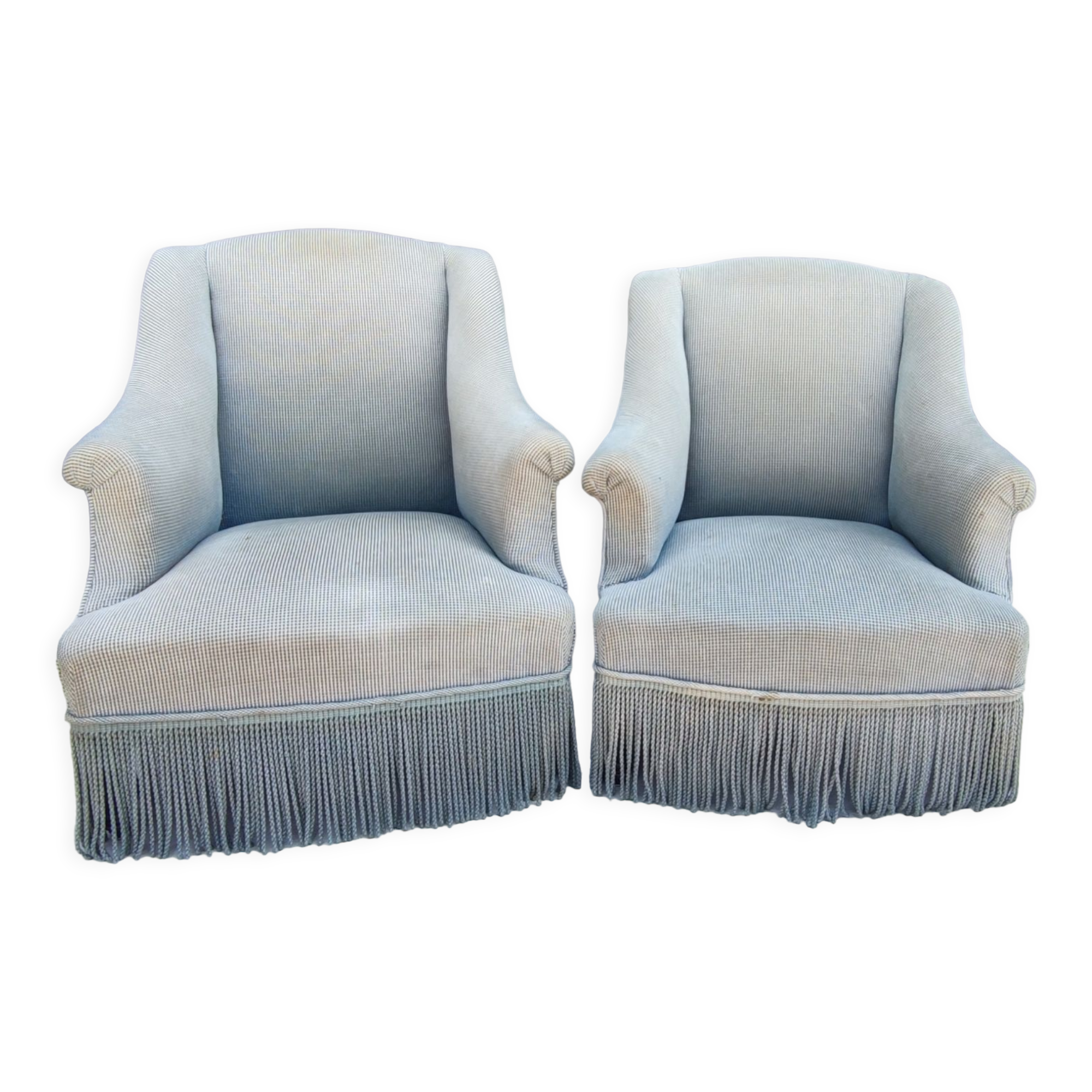 Pair of toad armchairs
