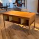 Bureau scandinave vintage en chêne doré "Jonas"