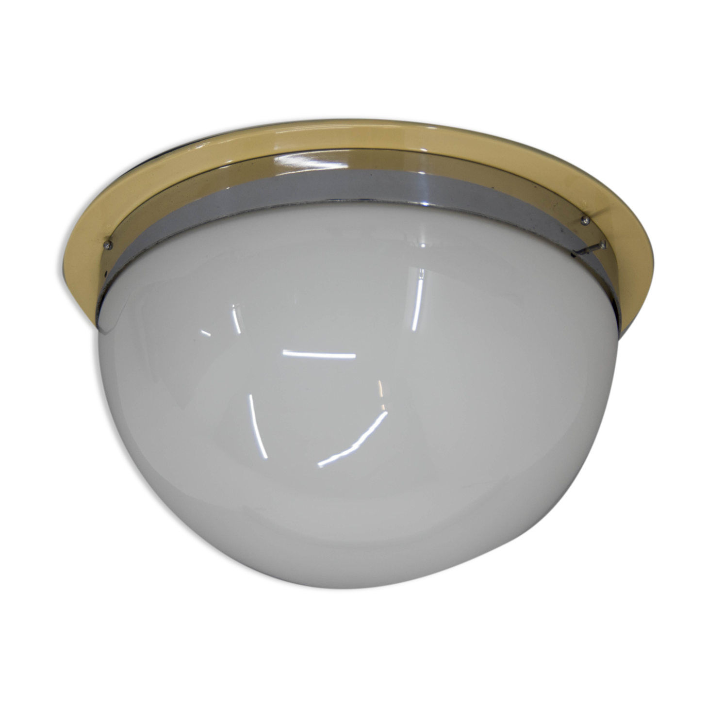 Bauhaus chrome flushmount or wall light, 1940s
