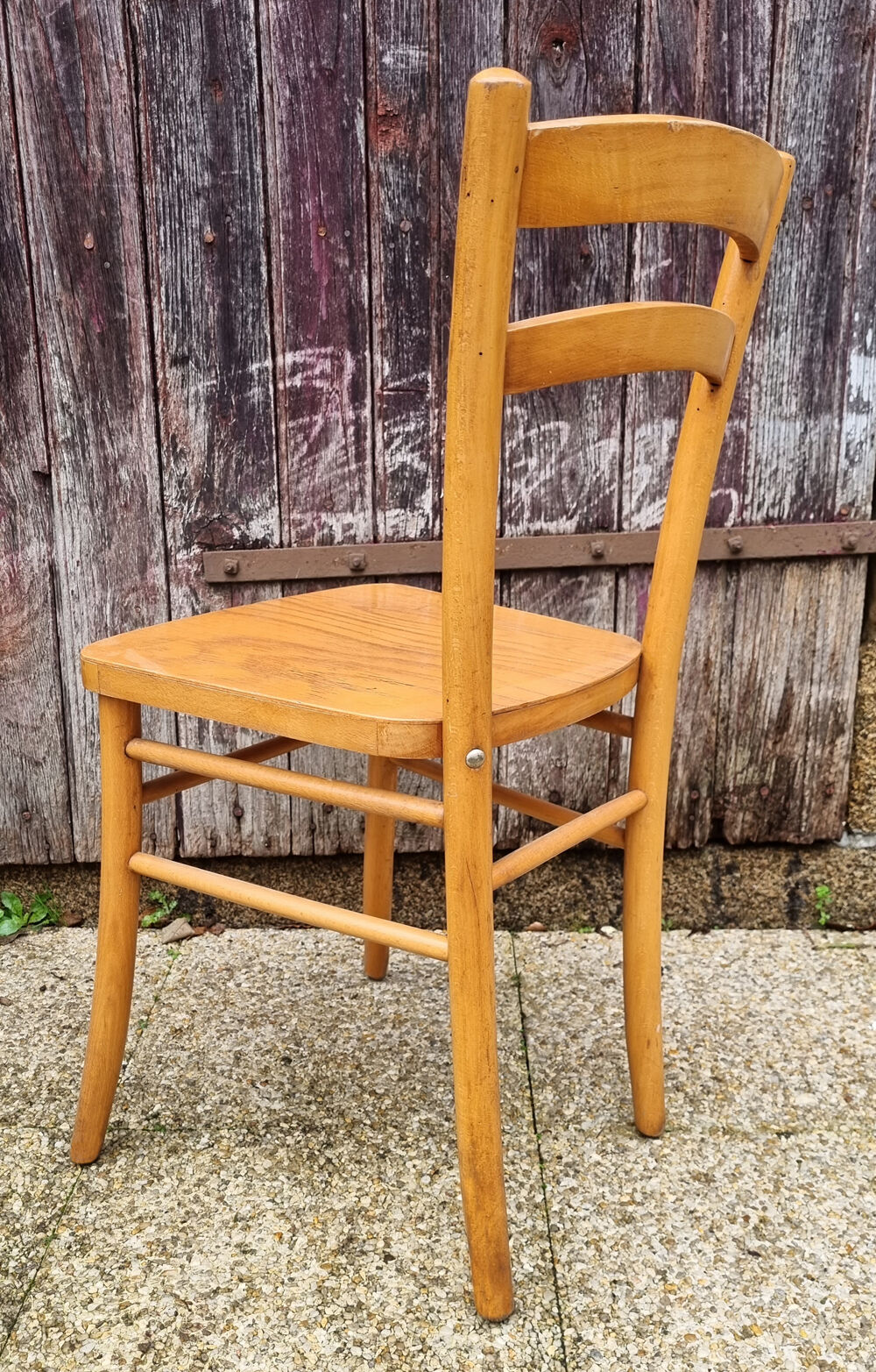 Six Luterma chairs, stylized seat, vintage, 50s-60s