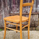 Six Luterma chairs, stylized seat, vintage, 50s-60s