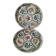 Set of oyster plates MBFA Pornic model Penerff, 1960s-70s.
