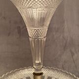 Centerpiece cup enhanced vase cornet crystal Val Saint Lambert late nineteenth