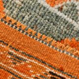 Tapis de couloir turc vintage long 3x13, 79x399 cm