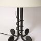 Pair of Art Deco lamps in wrought iron circa 1930