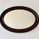Edwardian Oval Wall Mirror Bevelled Edge