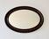 Edwardian Oval Wall Mirror Bevelled Edge