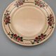 Series 6 flat plates vintage art deco earthenware beige cherry décor